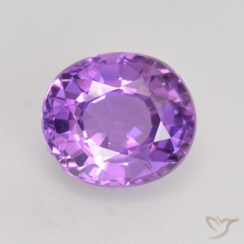 0.80ct Natural Rosa Violeta Intenso Safira, oval, VVS-VS