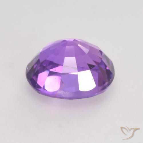 Safira Rosa Violeta Intenso Natural 0.80ct, oval, VVS-VS
