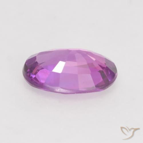 Safira roxo elétrico Natural 0.54ct, oval, VVS-VS