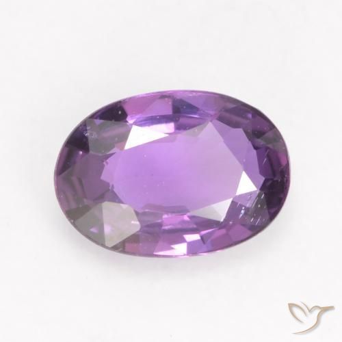 Safira Violeta médio Natural 0.52ct, oval, VVS-VS
