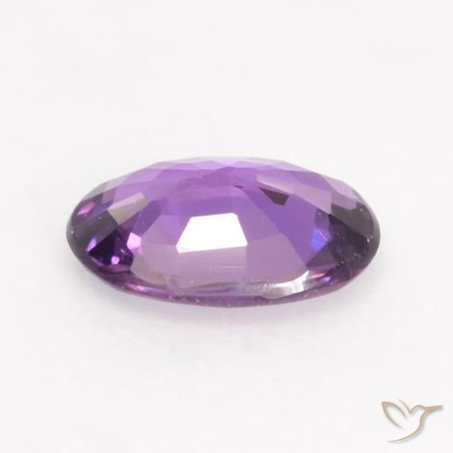 Safira Violeta médio Natural 0.52ct, oval, VVS-VS