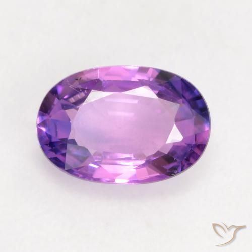 0.63ct Natural Violeta médio Safira, oval, VVS-VS