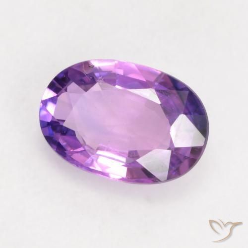 Safira Violeta médio Natural 0.63ct, oval, VVS-VS