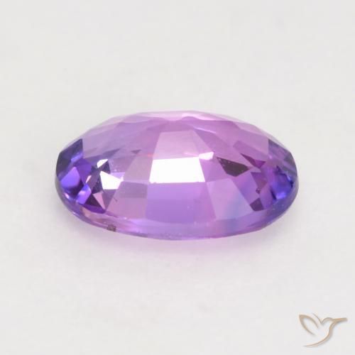 Safira Violeta médio Natural 0.63ct, oval, VVS-VS