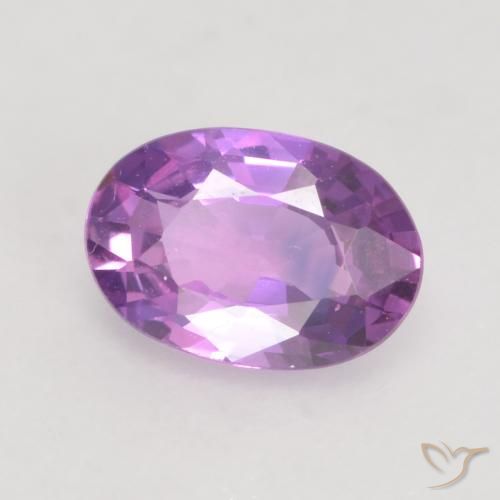 0.58ct Natural Rosa Violeta Intenso Safira, oval, VVS-VS