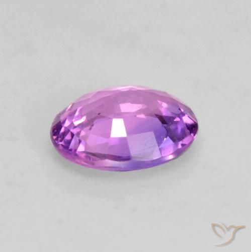 Safira Roxo Rosado Intenso Natural 0.50ct, oval, VS