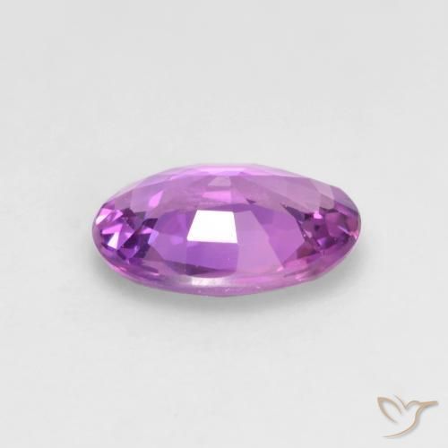 Safira roxo médio Natural 0.47ct, oval, VVS-VS