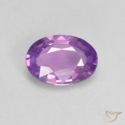 0.63ct Natural Violeta médio Safira, oval, VVS-VS