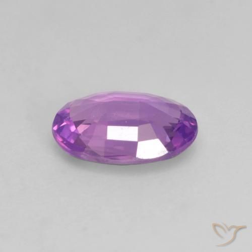 Safira Violeta médio Natural 0.63ct, oval, VVS-VS