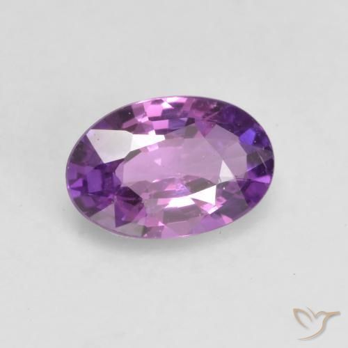 Safira Rosa Violeta Intenso Natural 0.48ct, oval, VVS-VS