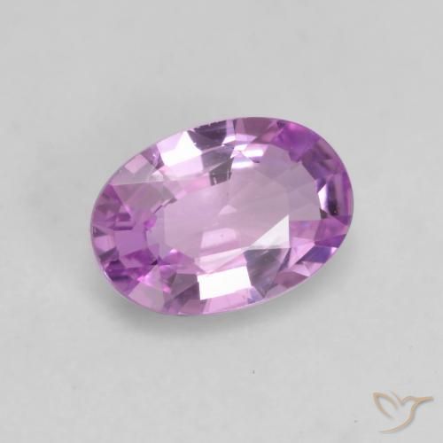 Safira Roxo rosado Natural 0.52ct, oval, VS