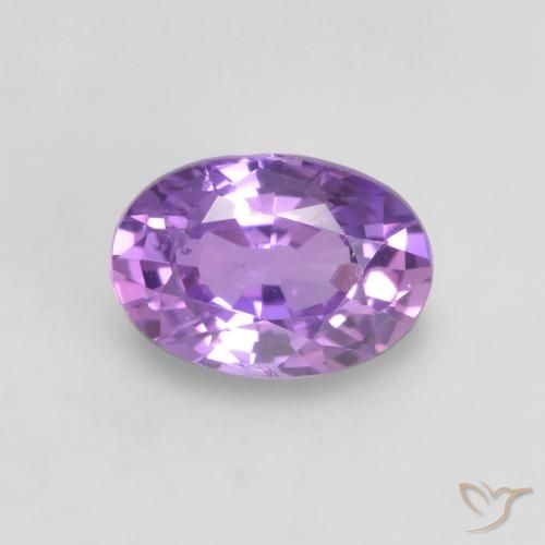 0.64ct Natural Rosa Vivo Violeta Safira, oval, VS