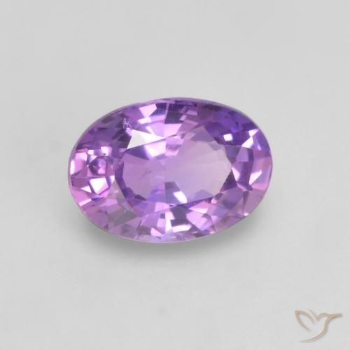 Safira Rosa Vivo Violeta Natural 0.64ct, oval, VS