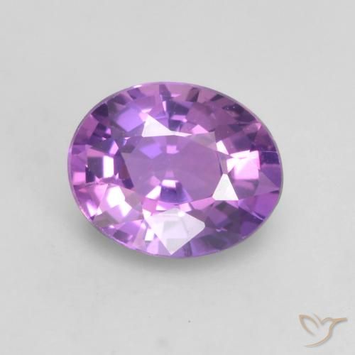 0.56ct Natural Rosa Vivo Violeta Safira, oval, VS