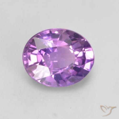 Safira Rosa Vivo Violeta Natural 0.56ct, oval, VS