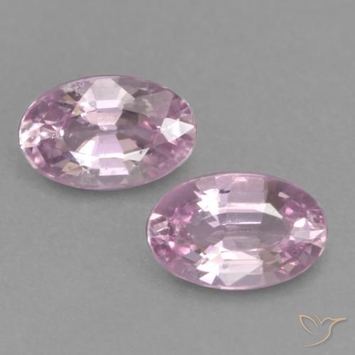 0.56ctw Natural Roxo Royal Muito Claro Rosa Safira, oval, VVS-VS