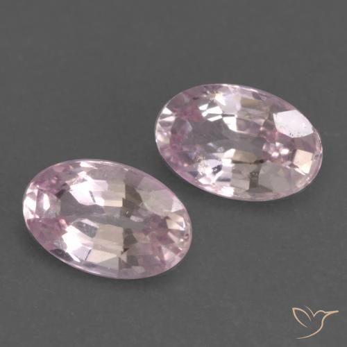 Pedras preciosas de Safira Rosa bem claro natural de 0.61 ct, oval, VVS-VS