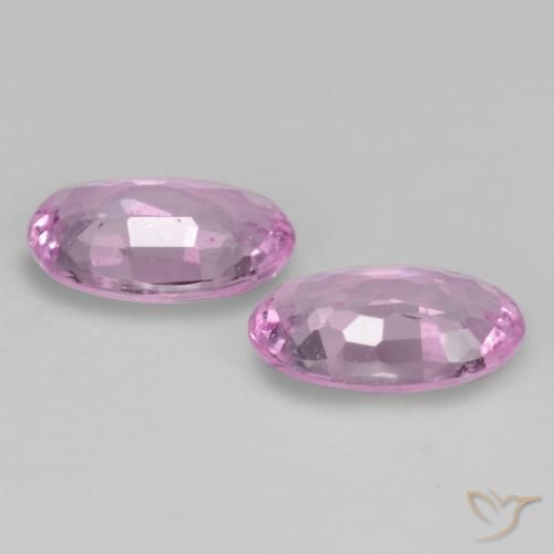 Pedras preciosas de Safira Roxo Real Claro Rosa natural de 0.53 ct, oval, VVS-VS
