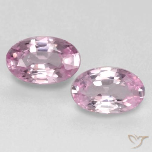 0.51ctw Natural Rosa chiclete muito claro Safira, oval, VVS-VS