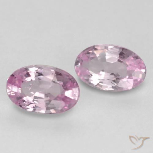 Pedras preciosas de Safira Rosa chiclete muito claro natural de 0.51 ct, oval, VVS-VS