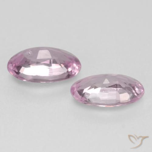 Pedras preciosas de Safira Rosa chiclete muito claro natural de 0.51 ct, oval, VVS-VS