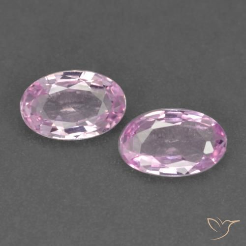 0.47ctw Natural Roxo Rosado Claro Safira, oval, VVS-VS