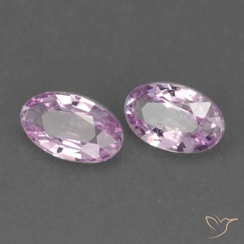 Pedras preciosas de Safira Luz roxa natural de 0.48 ct, oval, VVS-VS