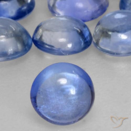0.31ct Natural Azul Safira, Redondo, Transparente