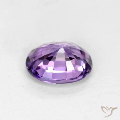 Safira Violeta Púrpura Natural 0.58ct, oval, VS