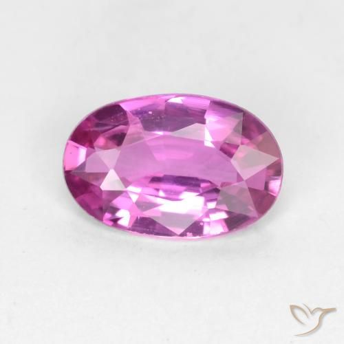 0.58ct Natural roxo médio Safira, oval, VVS-VS