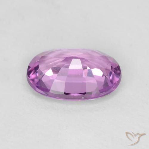 Safira Roxo Rosado Intenso Natural 0.73ct, oval, VVS-VS