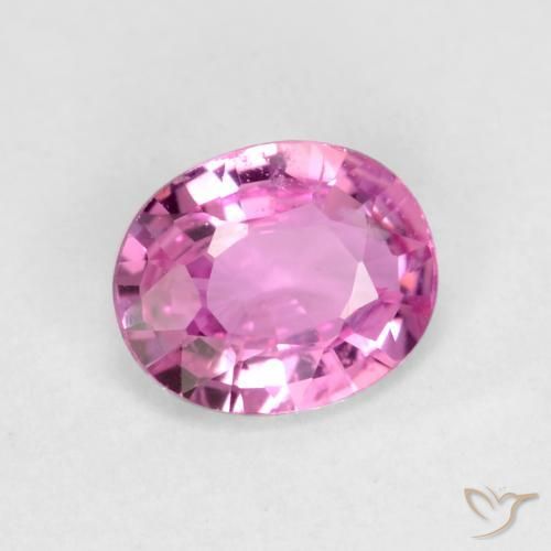 Safira roxo médio Natural 0.43ct, oval, VS