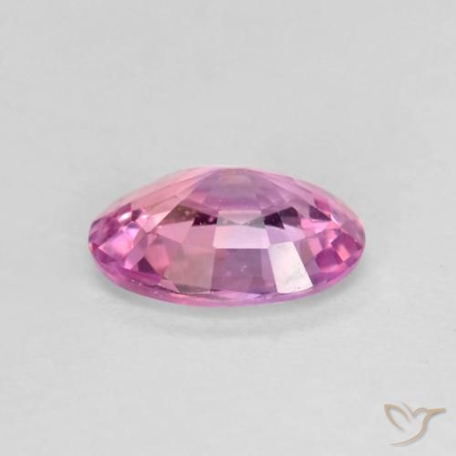 Safira Roxo rosado Natural 0.58ct, oval, VS
