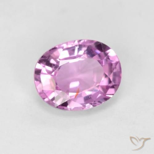 Safira Violeta claro Natural 0.71ct, oval, VS
