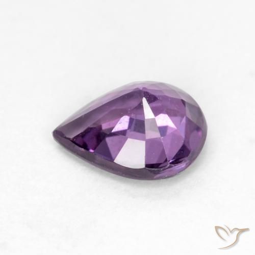 Safira Violeta médio Natural 0.56ct, Formato de pêra, VS