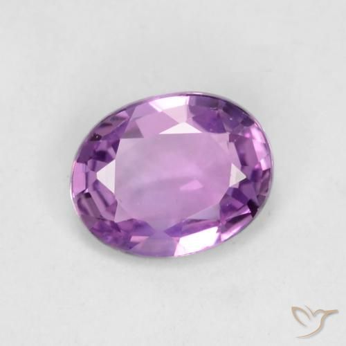 0.42ct Natural Rosa Vivo Violeta Safira, oval, VVS-VS