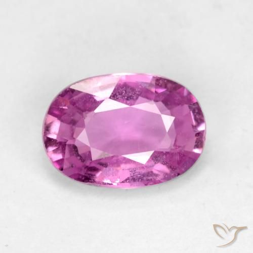 0.67ct Natural Rosa escuro Safira, oval, VVS-VS