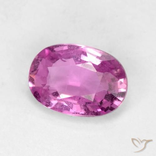 Safira Rosa escuro Natural 0.67ct, oval, VVS-VS