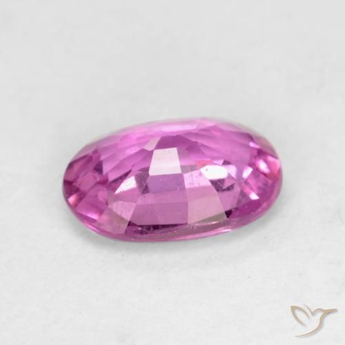 Safira Rosa escuro Natural 0.67ct, oval, VVS-VS