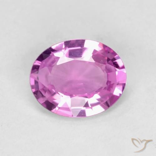 0.46ct Natural Roxo Rosado Profundo Safira, oval, VS