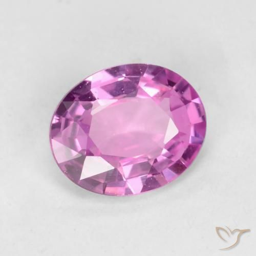 Safira Roxo Rosado Profundo Natural 0.46ct, oval, VS