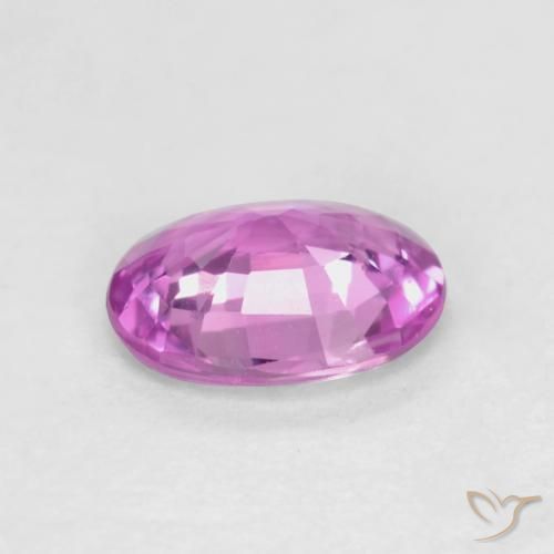 Safira Roxo Rosado Profundo Natural 0.46ct, oval, VS