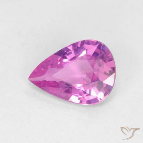 Safira roxo médio Natural 0.49ct, Formato de pêra, VS