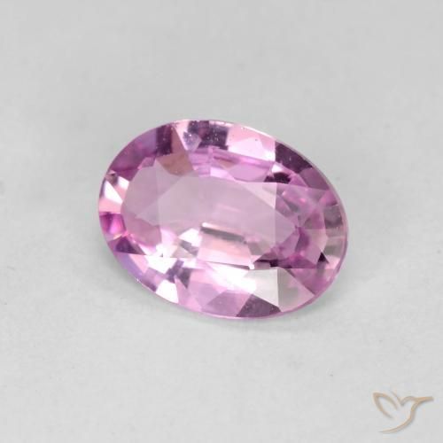 Safira Roxo rosado Natural 0.71ct, oval, VVS-VS