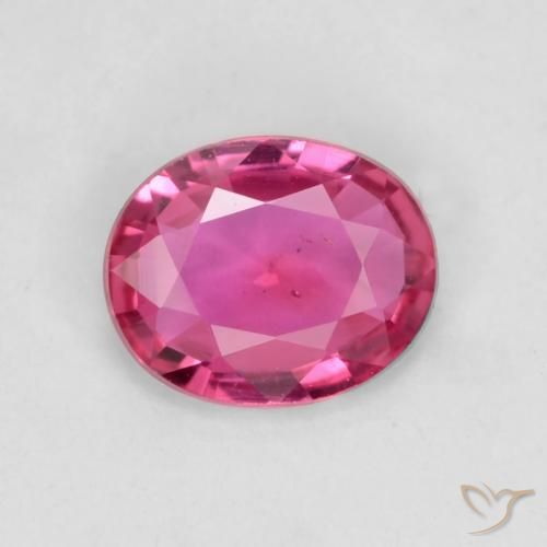 0.42ct Natural Rosa médio-escuro Safira, oval, VS