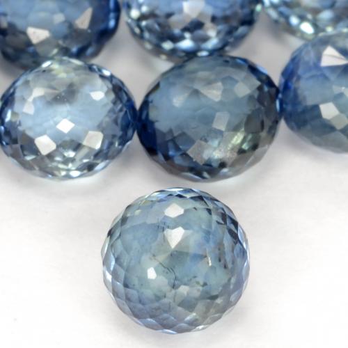 Safira Azul claro Natural 0.53ct, Redondo, VS