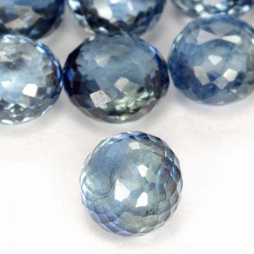 Safira Azul claro Natural 0.53ct, Redondo, VS