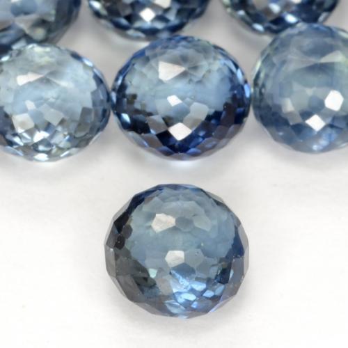 Safira Azul claro Natural 0.53ct, Redondo, VS