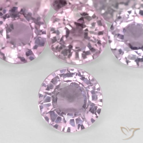 0.41ct Natural Rosa Cereja Claro Safira, Redondo, VS
