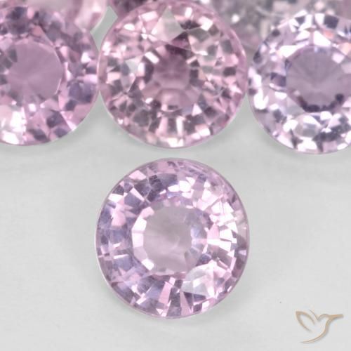 Safira Rosa Cereja Claro Natural 0.41ct, Redondo, VS